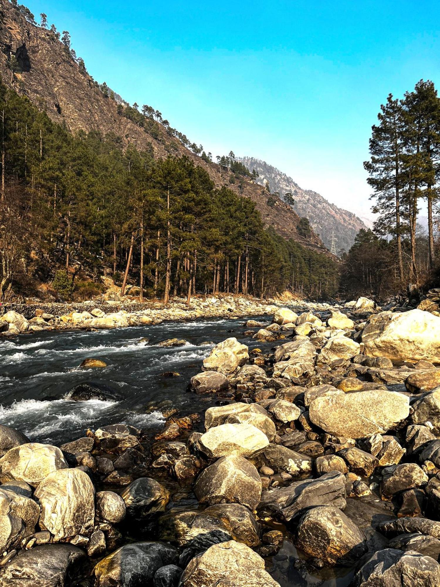 Hotel Mid Orchard Kasol L River Side -Pure Veg Hotel Ngoại thất bức ảnh